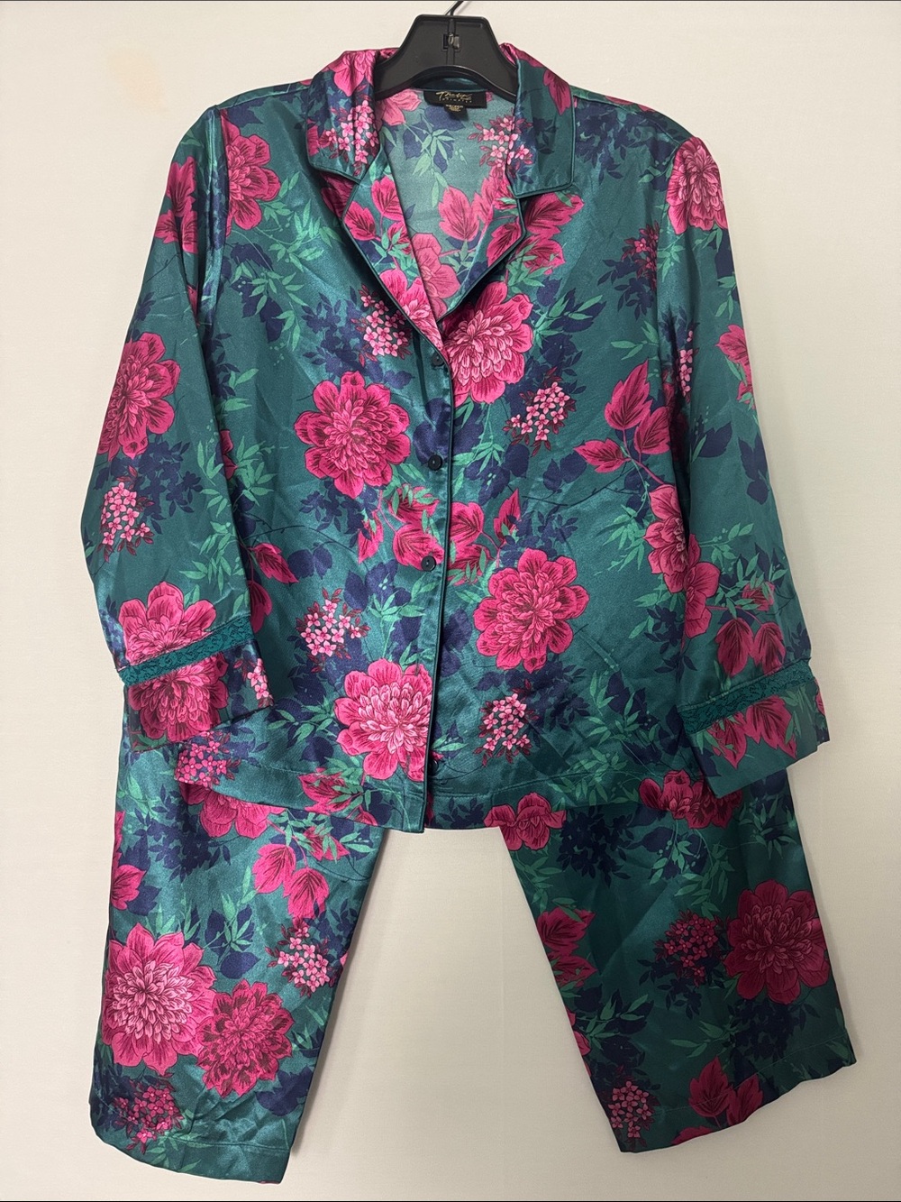 Floral Satin Pajama Set